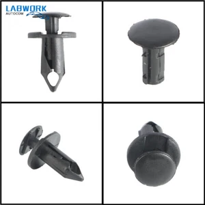 100X 8mm Bumpers Clips Auto Car Hole Plastic Rivets Fastener Fender Push Pin - Picture 1 of 10