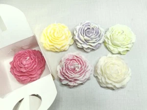 Handmade Peony Flower Candle favor, Wedding Gift, Personalized Scented Candle - Picture 1 of 10