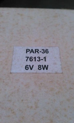 PAR-36; 7613-1; 6 VOLT; 8 WATT - Image 1 of 4