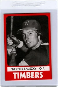 1980 TCMA Wausau HOLZ #21 WERNER LAJSZKY Astoria NEW YORK Long Island City - Bild 1 von 2