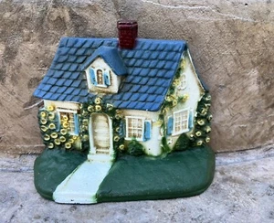 Vintage John Wright Donsco Inc. Cast Iron Cottage Doorstop Old Door Stop Stopper - Picture 1 of 4