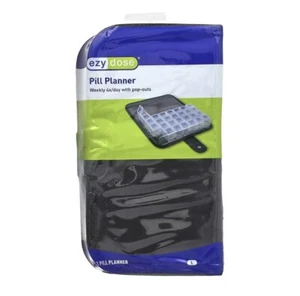 Ez Dosis Wöchentlich 4X/Tag mit Pop-Outs Pillenplaner, Groß, 1 Stück NEU - Bild 1 von 3