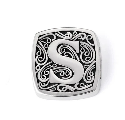 Lori Bonn 925 Plata de Ley Monograma Inicial Deslizante Dije “S T N” Tú eliges Foto 1 de 4