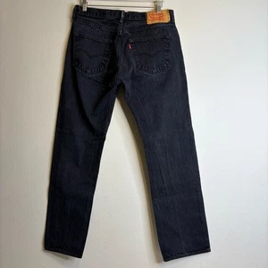 Levi's 501 Original Fit schwarze Herrenjeans 100 % Baumwolle Größe 34 x 32 - Bild 1 von 10
