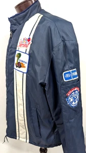 Vtg 70s 80s FORD V-8 Cobra Shelby Racing Jacket Patch MASTER JUDGE Sherpa XL * - Picture 1 of 18