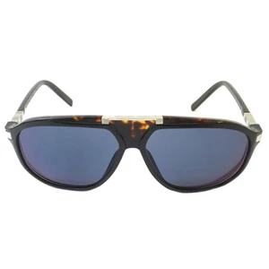 Gafas de sol LOUIS VUITTON R0171 negras 60□13 Z0414W herrajes plateados carey - Imagen 1 de 11