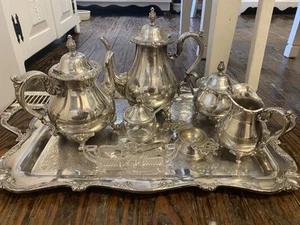Wilcox International Silver “Rochelle” Tea service with extras - Picture 1 of 15