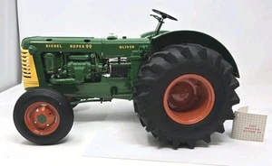 Oliver Super 99 Farm Tractor Franklin Mint 1:12 Scale Incomplete Missing Parts - Picture 1 of 17