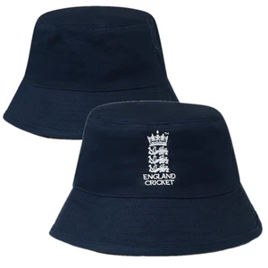 England Cricket Adult Hat Castore Navy Bucket Hat - New - Picture 1 of 3