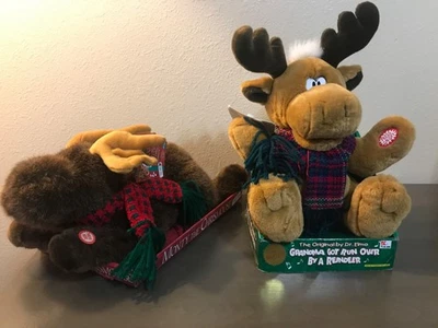 2 NIB VTG  Plush, Grandma Got Run Over By A Reindeer AND Monty The Chrismoose  - Image 1 of 4