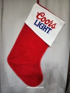 Vintage Coors Light Huge Christmas Stocking Beer Advertising Store Display - Picture 1 of 2