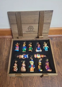 2002 Thomas Pacconi Teddy Bear Collection 12 Pieces In Wooden Box - Picture 1 of 6