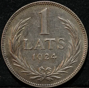 1924 1 Lats Latvia world antique silver coin better condition and date - Picture 1 of 2