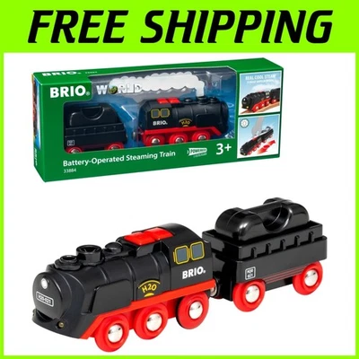 Classic Wooden Train with Cool-To-Touch Steam - Image 1 of 4