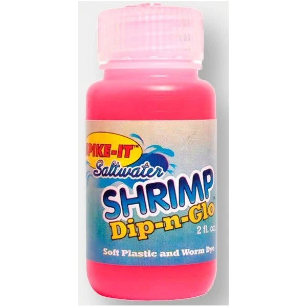 TEINTE LEURRE DIP AND GLO - CREVETTE - HOT PINK ROSE - SPIKE IT Alciumpeche - Photo 1/1