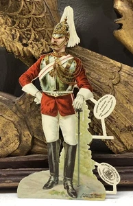 Victorian Die Cut Corporal Major 1st Life Guards by Raphael Tuck & Sons L11 - Bild 1 von 7