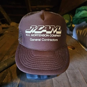 Mortenson Contractors Trucker Style Vintage 80er/90er Jahre Snapback Mütze - Bild 1 von 4
