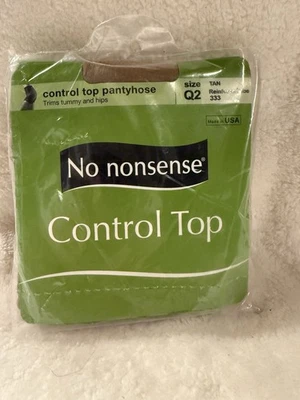 SIN TONTERÍAS Control Top PANTIMEDIAS Talla Q2 REINA Puntera Reforzada Bronceada 333 EE. UU. Foto 1 de 3