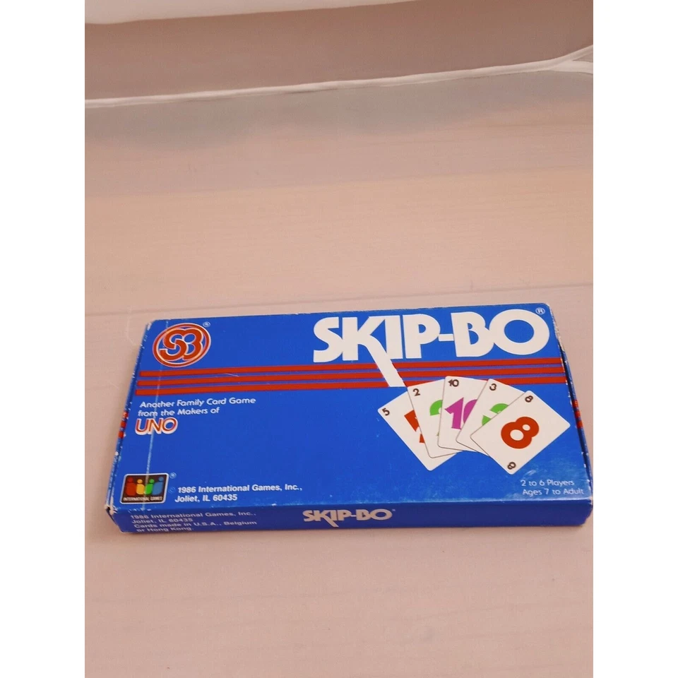 Vintage 1986 SKIP-BO Card Game #1050 Includes Cards & Instructions Complete Nice - Image 1 of 4