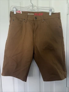Dickies Flex braune Entenshorts für Herren mit Etikett - Bild 1 von 5