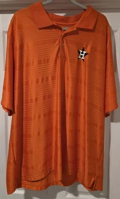 Houston Astros Antigua Naranja Para Hombres 3X XXXL Camisa Manga Corta Botón *pequeño tirón Foto 1 de 4