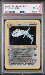 Steelix-Holo 15 Pokemon Neo Genesis PSA 8 - Picture 1 of 2