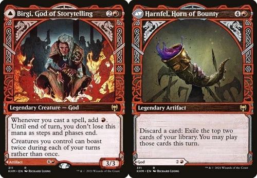 Birgi, God of Storytelling // Harnfel, Horn of Bounty - Showcase KHM NM MTG - Image 1 of 1