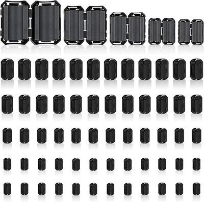 25Pcs Ferrite Chokes Ferrite Beads Snap on RFI EMI Noise Suppressor Cable Clip f - Image 1 of 4