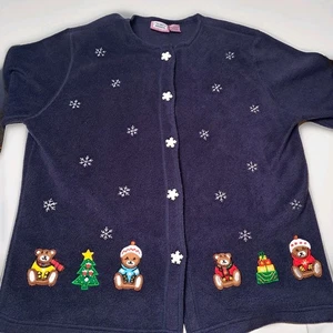 Suéter Navideño Vintage Premier International Mujer Bordado Talla M - Imagen 1 de 7