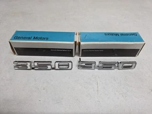 NOS GM 1968 Camaro 350 Fender Emblem L.H & R.H. 3927485 3927486 - Bild 1 von 7