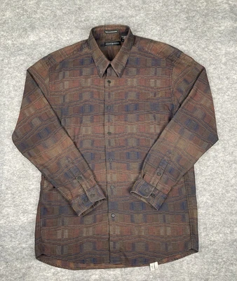 Jhane Barnes Shirt Mens XL Geometric Striped Long Sleeve Japanese Fabric - Image 1 of 4