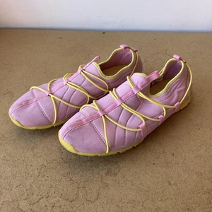 Zapatos deportivos Ralph Lauren vintage Y2K polo para mujer talla 8 rosa sin cordones encaje elástico - Imagen 1 de 6