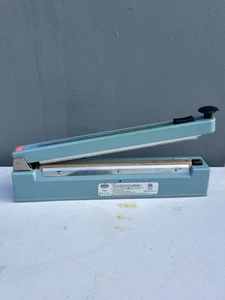 16" Tabletop Impulse Poly Tubing Sealer with Cutter. ULINE H-963 Preowned - Picture 1 of 19