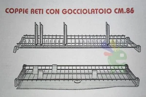 SCOLAPIATTI SCOLA PIATTI SGOCCIOLATOIO CUCINA PIATTI CON GOCCIOLATOIO 86CM CROMO - Foto 1 di 1