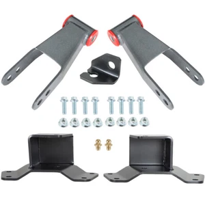 4" Rear Drop Kit Shackles & Hangers Fit For 88-98 Chevy Silverado GMC 1500 Truck - Picture 1 of 8