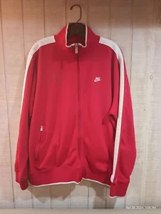 NIKE TRACK JACKET RED AND WHITE XL MEN'S - Picture 1 of 3