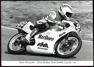 photo de course de moto .Olivier Petrucciani - 125 cc Marlboro Team Zwafink - Imagen 1 de 1