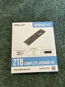 PNY COMPLETE UPGRADE KIT 2TB CS2241 NvMe GEN 4X4 SSD 5000MB'S (SEALED BRAND NEW) - Afbeelding 1 van 3