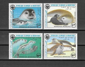 MAURITANIA 1986 WWF SG 846/849 MNH - Foto 1 di 1