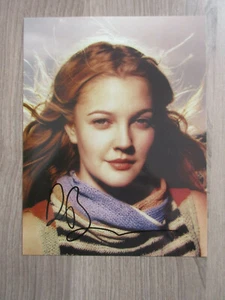 Tarjeta de autógrafo Drew Barrymore con firma impresa / T6 - Imagen 1 de 2
