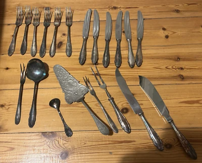 WMF Silberbesteck Konvolut Zubehör alt original mit Punzenstempel - Bild 1 von 4