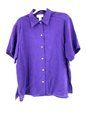Top túnica Heritage Road años 90 mezcla de lino para mujer grande púrpura playa costera EE. UU. Foto 1 de 4
