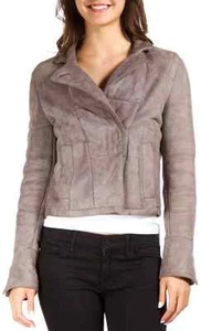 Pre-Loved Auth YSL (Saint Laurent) Suede &Shearling Motocross Jacket Size 36 - Picture 1 of 18