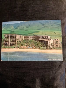 Hawaii Kaanapali Shores hotel piscina aérea Maui ~ 1982 postal sku315 - Imagen 1 de 2