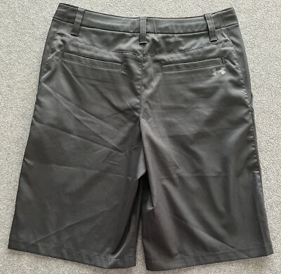 Under Armour Golf Shorts Youth Boys Size 16 Black UA Logo Athletic Excellent! - Image 1 of 4