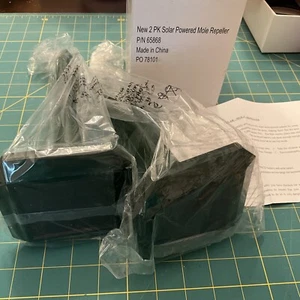 2-Pack Solar Powered Ultrasonic Mole Repeller, Gopher, Snake, Vole Deterrent New - Picture 1 of 7