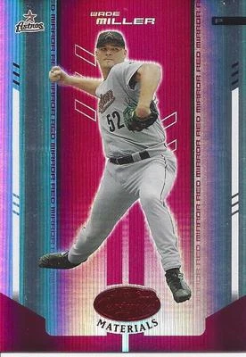 2004 Leaf Certified Materials Mirror Red Wade Miller 189 Astros 045/100 - Image 1 of 2
