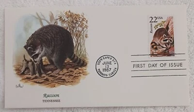 USA 1987 RACCOON TENNESSEE  - #318 - Image 1 of 2
