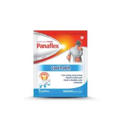 3X Panadol PANAFLEX Cool Patch 5S (Fast Acting in 80s) Medium Size 8cm x 6cm - Image 1 of 4