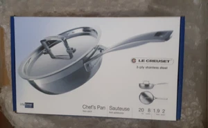 Le Creuset 3-ply Stainless Steel 20cm Chef's Pan - Picture 1 of 2